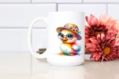 Colorful Baby Duck with Sun es and Sun Hat Product Image 2