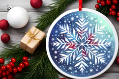 Round Christmass Ornament PNG Product Image 2