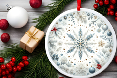 Round Christmass Ornament PNG Product Image 2