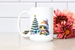 Cute Winter Baby Turtle PNG Product Image 2