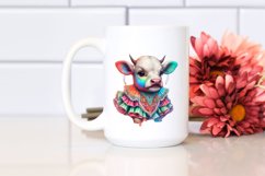 Colorful Baby Cow Farandole Dancer&#039;s Attire PNG Product Image 2
