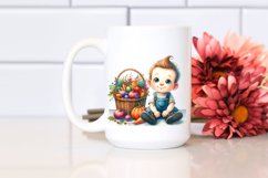 Colorful Baby Sitting | Sublimation | Clipart Product Image 2