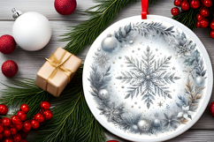 Round Christmass Ornament PNG Product Image 2