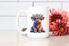 Vibrant Cow Portrait, Transparent PNG Product Image 2