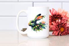 Vibrant Bunny with Splashes PNG Product Image 2