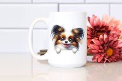 Crazy Cute Fur Enthusiastic Papillon | Sublimation | Clipart Product Image 2