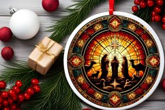 Round Christmas Ornament Sublimation|Clipart Product Image 1