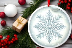 Round Christmass Ornament PNG Product Image 2