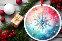 Round Christmass Ornament PNG Product Image 2