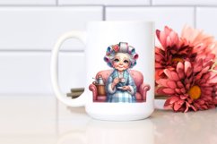Old Lady Tea Cup Couch | Sublimation | Clipart Product Image 2
