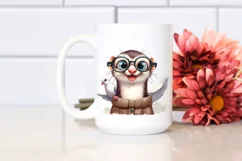 Funny Ferret Dove es Clipart Product Image 2