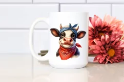 Cow Sublimation Clipart Cow Portrait Product Image 2