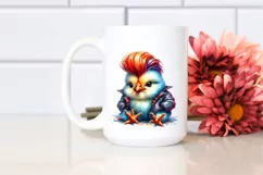 Agressive Baby Chicken Sitting PNG Product Image 2