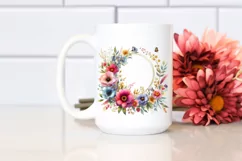 Vibrant Floral Frame with Wild Flowers PNG Product Image 2