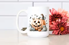 Watercolor Pumpkin with Animal Print, PNG Product Image 2