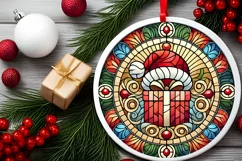 Round Christmas Ornament Sublimation|Clipart Product Image 1