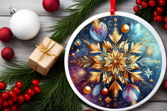Round Christmass Ornament PNG Product Image 2