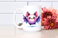 Funny Vibrant Watercolor Cute Bat Product Image 2