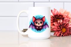 Funny Vibrant Watercolor Cute Bat Product Image 2