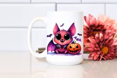 Funny Vibrant Watercolor Cute Bat Product Image 2
