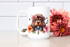 Baby Bloodhound Pop Singer Watercolor Splash Product Image 2