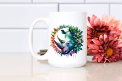Vibrant Watercolor Rhino, Transparent PNG Product Image 2