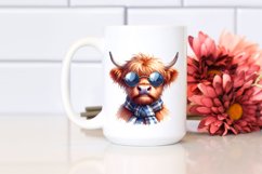 Cow Sublimation Clipart Highland Cow Portrait Product Image 2