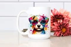 Colorful Puppy Watercolor Product Image 2