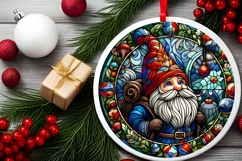 Round Christmas Ornament Sublimation|Clipart Product Image 1