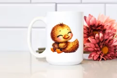 Vibrant Sewed Smiling Cute Duck | Sublimation | Clipart Product Image 2