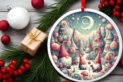 Round Christmas Ornament Sublimation|Clipart Product Image 2