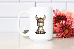 Whimsical Baby Donkey in Front of Barn | Sublimation | Product Image 2