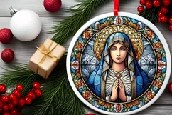 Round Christmas Ornament Sublimation|Clipart Product Image 1