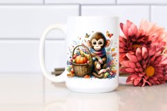 Colorful Quirky Baby Monkey | Clipart Product Image 2