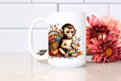 Colorful Quirky Baby Monkey | Clipart Product Image 2