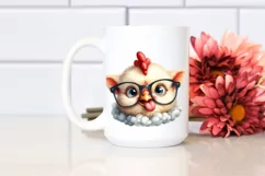 Funny Baby Rooster Lamb with es | Clipart Product Image 2