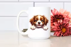 Funny Crazy Baby Brittany Smiling | Sublimation Clipart Product Image 2