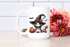 Funny Watercolor Wimsical Haloween Wich | Sublimation | Product Image 2