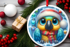 Round Christmass Ornament PNG Product Image 2