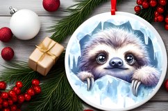 Round Christmas Ornament Sublimation|Clipart Product Image 2