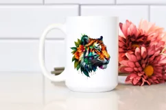 Vibrant Watercolor Tiger, Transparent PNG Product Image 2