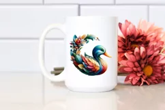 Vibrant Watercolor Duck, High-Res PNG Product Image 2