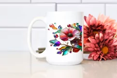 Watercolor Luxury Flower Splash Clipart Product Image 2