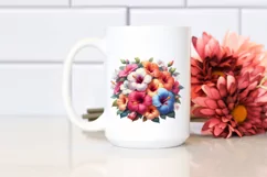 Colorful Hibiscus Bouquet | Sublimation Clipart Product Image 2
