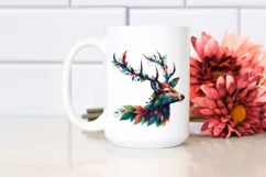 Vibrant Watercolor Deer, Transparent PNG Product Image 2