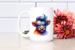 Cute Baby Highlandcow in Model Pose, High-Res PNG Product Image 2