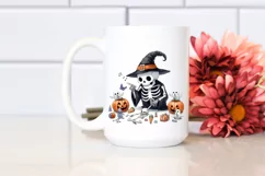 cute Halloween Skeleton Clipart PNG Product Image 2