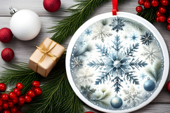 Round Christmass Ornament PNG Product Image 2