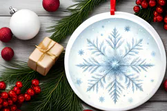 Round Christmass Ornament PNG Product Image 2
