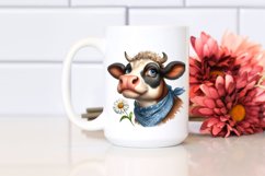 Cow Sublimation Clipart Cow Portrait Product Image 2